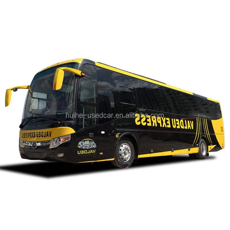 60-Seater Used Diesel Buses and Coaches for Sale in China Manual Transmission Euro 4 Emission Standard 55 Places Capacity